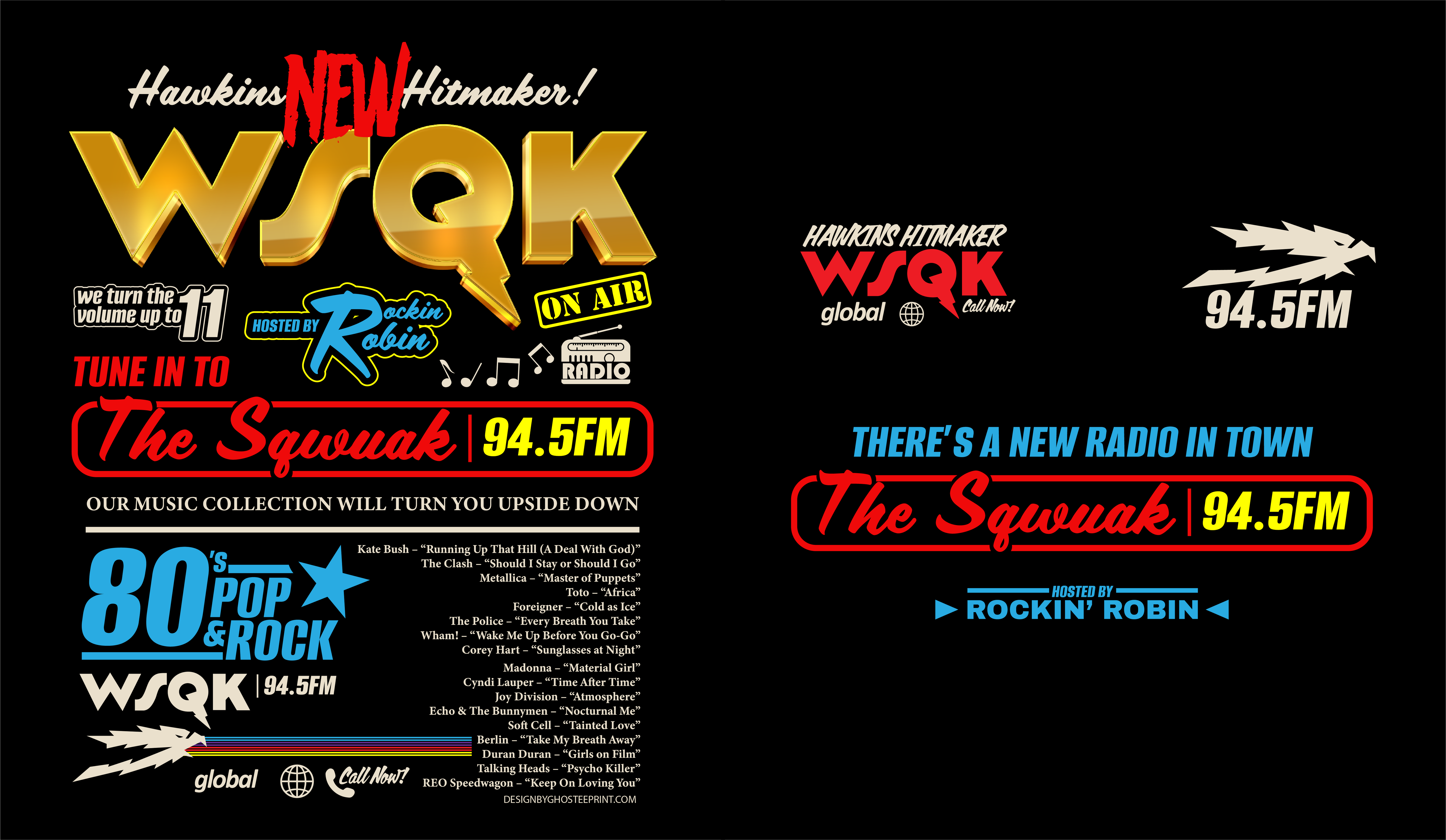 WSQK 94.5 FM “The Squawk” Hawkins Hitmaker Tee